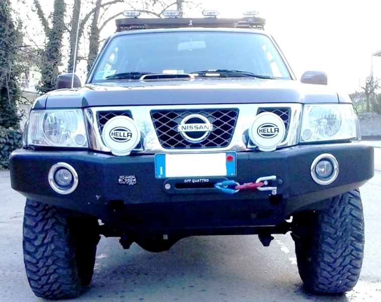 Paraurti Winch Bumper Nissan Patrol Y61 IV Serie Wolf Off Quattro