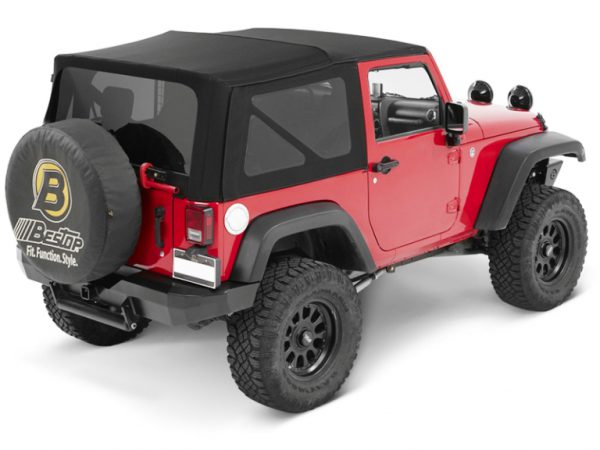 Bestop-54822-17-Supertop-NX-Twill-Soft-Top-with-Tinted-Windows-without-Doors-in-Black-for-07-14-JK-2-Door-1