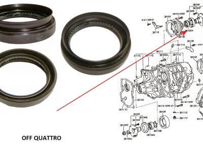 Paraolio gruppo rinvio per Toyota Land Cruiser BJ 40 post 1980, serie 6 e 7-0