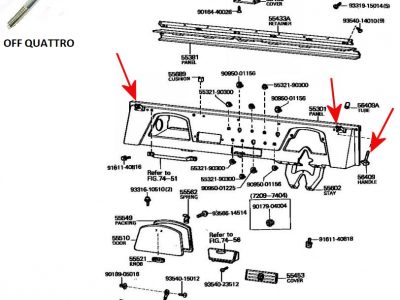 Vite di fermo parabrezza Toyota Land Cruiser BJ/FJ/HJ 40 (OEM originale)-0