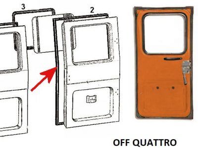 Guarnizione porta posteriore per Toyota Land Cruiser BJ/FJ/HJ 40 OEM-0