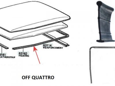 Guarnizione tetto per Toyota Land Cruiser BJ/FJ/HJ 40 OEM-0