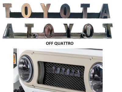 Emblema griglia frontale per Toyota Land Cruiser BJ/FJ/HJ 40 pre 1973 OEM -0