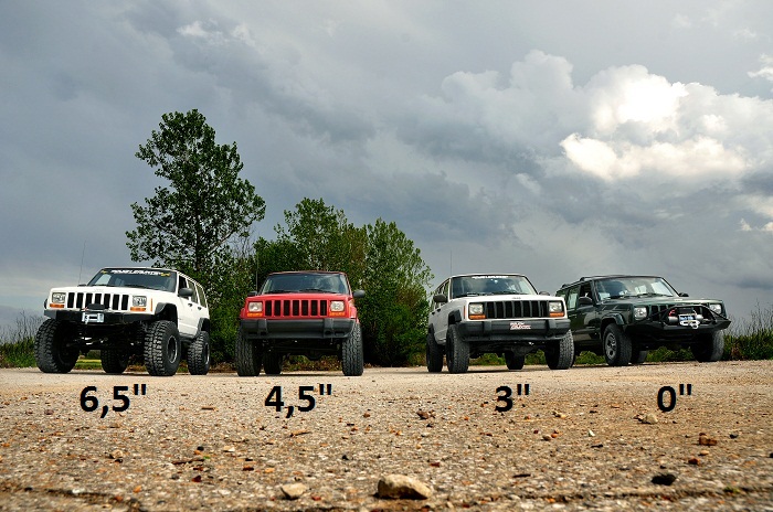 Assetto 4,5" Rough Country per Jeep Cherokee XJ-148127