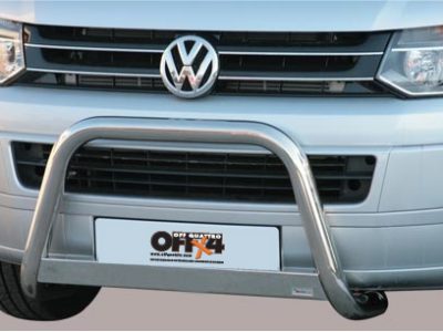 Bull Bar Medium Bar Omologato Inox (non monta sulla versione 180 HP)Ø 63mm - Volkswagen T5-0