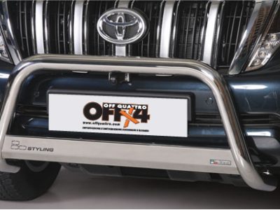 Bull ar Medium Bar Omologato Inox (compatibile con camera)Ø 63mm - Toyota Land Cruiser 150 14/17-0
