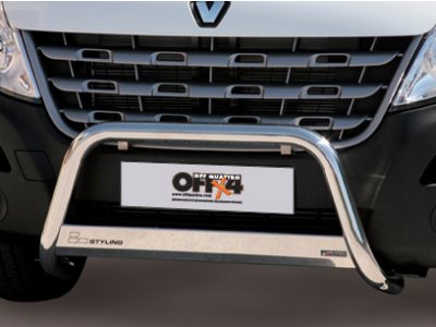 Bull Bar Medium Bar Omologato InoxØ 63mm - Renault Master dal 2010 in poi-0