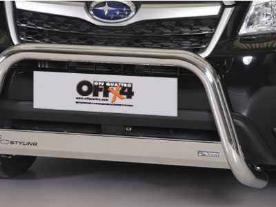 Bull Bar Medium Bar Omologato InoxØ 63mm - Subaru Forester dal 2013 in poi-0