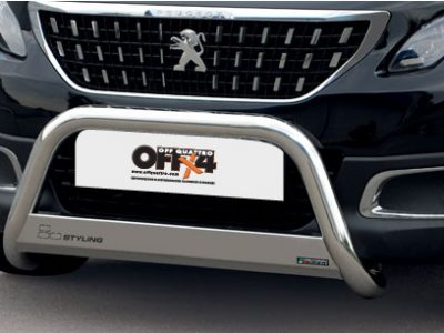 Bull Bar Inox (anche disponibile in versione nera)Ø 63mm Peugeot 2008 dal 2016 in poi-0