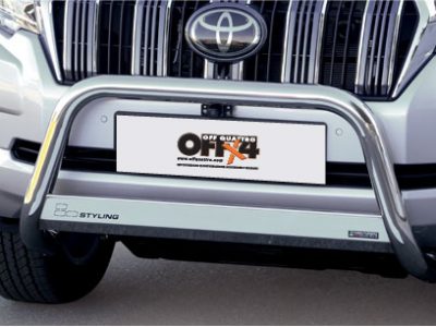 Bull Bar Medium Bar Omologato Inox (compatibile con camera e sensori di parcheggio)Ø 63mm - Toyota Land Cruiser 150 2018-0