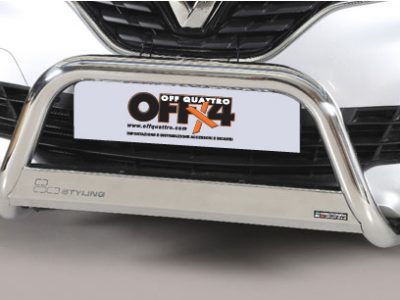 Bull Bar Inox (anche disponibile in versione nera verniciata a polvere)Ø 63mm Renault Captur 2018 -0