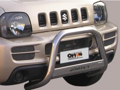 Bull Bar Medium Bar Mark Omologato InoxØ 63mm - Sizuki Jimny Diesel/Benzina 2006/2012-0
