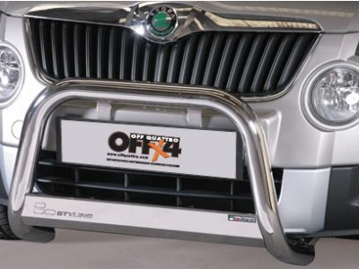 Bull Bar Medium Bar Mark Omologato InoxØ 63mm - Skoda Yeti 2010/2013-0