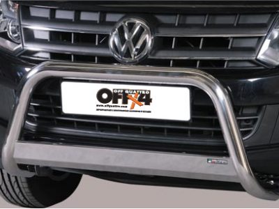 Bull Bar Medium Bar Mark omologato InoxØ 63mm- Volkswagen Amarok Trend Line 2010-0