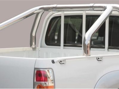 Roll Bar Sponde Inox (versione 2 tubi)Ø 76mm - Mazda BT 50 2007/2009-0