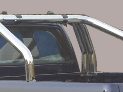 Roll Bar Sponde Inox (versione 3 tubi)Ø 76mm - Nissan Navara Pick Up dal 2010 in poi-0
