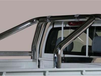 Roll Bar Mark Sponde Inox (versione 2 tubi)Ø 76mm - Isuzu D-Max 4 WD Crew 3.0 2004/2006-0