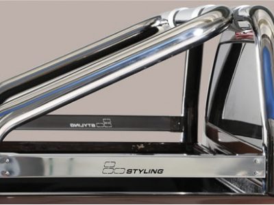 Roll Bar Mar Sponde Inox (versione 2 tubi) (non compatibile con il terzo stop)Ø 76mm - Nissan NP300 dal 2016 in poi-0