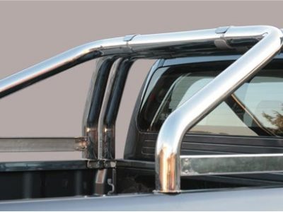 Roll Bar Mark Inox (versione 3 tubi)Ø 76mm - Nissan Navara dal 2005 in poi-0