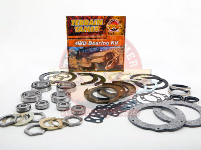 KIT REVISIONE SFERE PONTE ANT. CON CUSCINETTI SUPERIORI ED INFERIORI E KIT GUARNIZIONI COMPLETO + CUSCINETTO MOZZO -Toyota Land Cruiser Serie 70- 1990/1992- Terrain Tamer