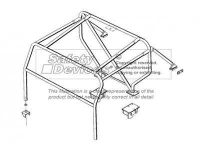 Roll Bar Land Rover Defender  90 (Soft Top) - Safety Devices