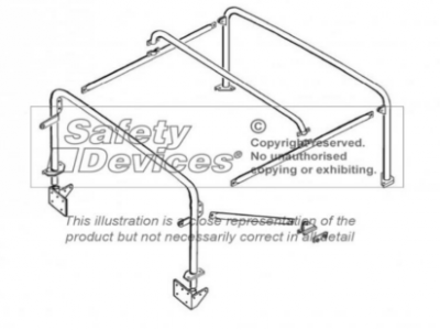 Roll Bar Land Rover Defender  90 (Soft Top) - Safety Devices