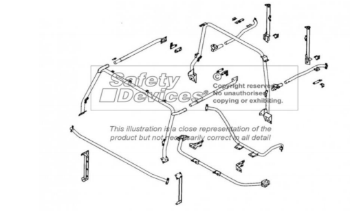 Roll Bar Land Rover Defender 90 (Hard Top CSW) - Safety Devices