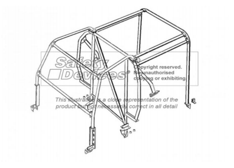 Roll Bar Land Rover Defender 90 (Hard Top CSW) - Safety Devices