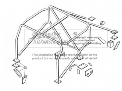 Roll Bar Land Rover Defender  90 (Hard Top CSW) - Safety Devices
