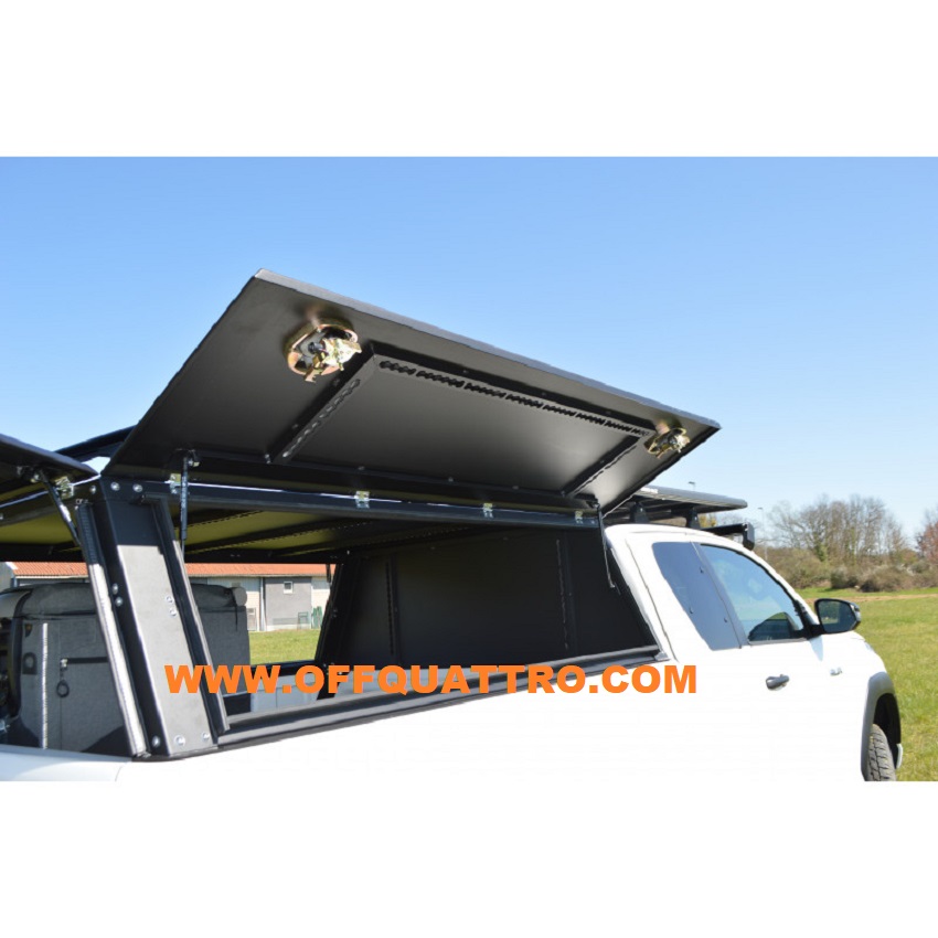 TOYOTA HILUX RZN180 2016+ - HARDTOP CABINA EXTRA NERO- ROCKALU - immagine 4