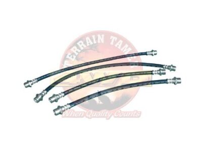 KIT TUBI FRENO ANTERIORE E POSTERIORE-50MM PIÙ LUNGHI-CON VSC-TOYOTA HILUX KUN25/26-ANNO 08/2004-TERRAIN TAMER