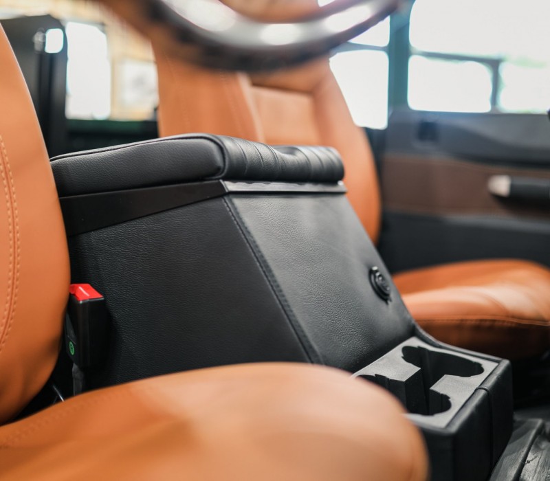 PREMIUM LOC BOX FLAUTO CLASSICO IN PELLE NERA-Land Rover della serie II, IIA,III, Defender e Puma - immagine 3