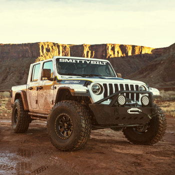 Paraurti anteriore in acciaio con bull bar Smittybilt-Jeep Wrangler JL 4XE-Anno 2021-presente - immagine 3
