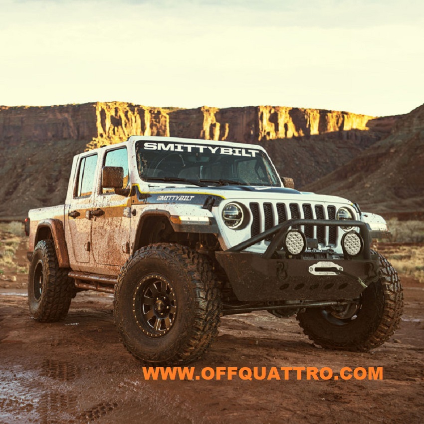 JEEP GLADIATOR JT DAL 2020 IN POI- PARAURTI ANTERIORE IN ACCIAIO CON BULL BAR -SMITTYBILT - immagine 3