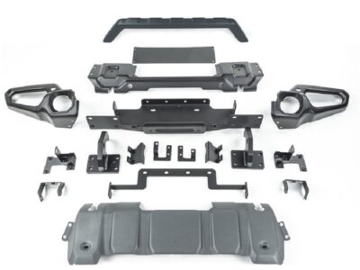 JEEP GLADIATOR JT DAL 2020 IN POI- PARAURTI ANTERIORE IN ACCIAIO CON BULL E ALLOGGIAMENTO VERRICELLO