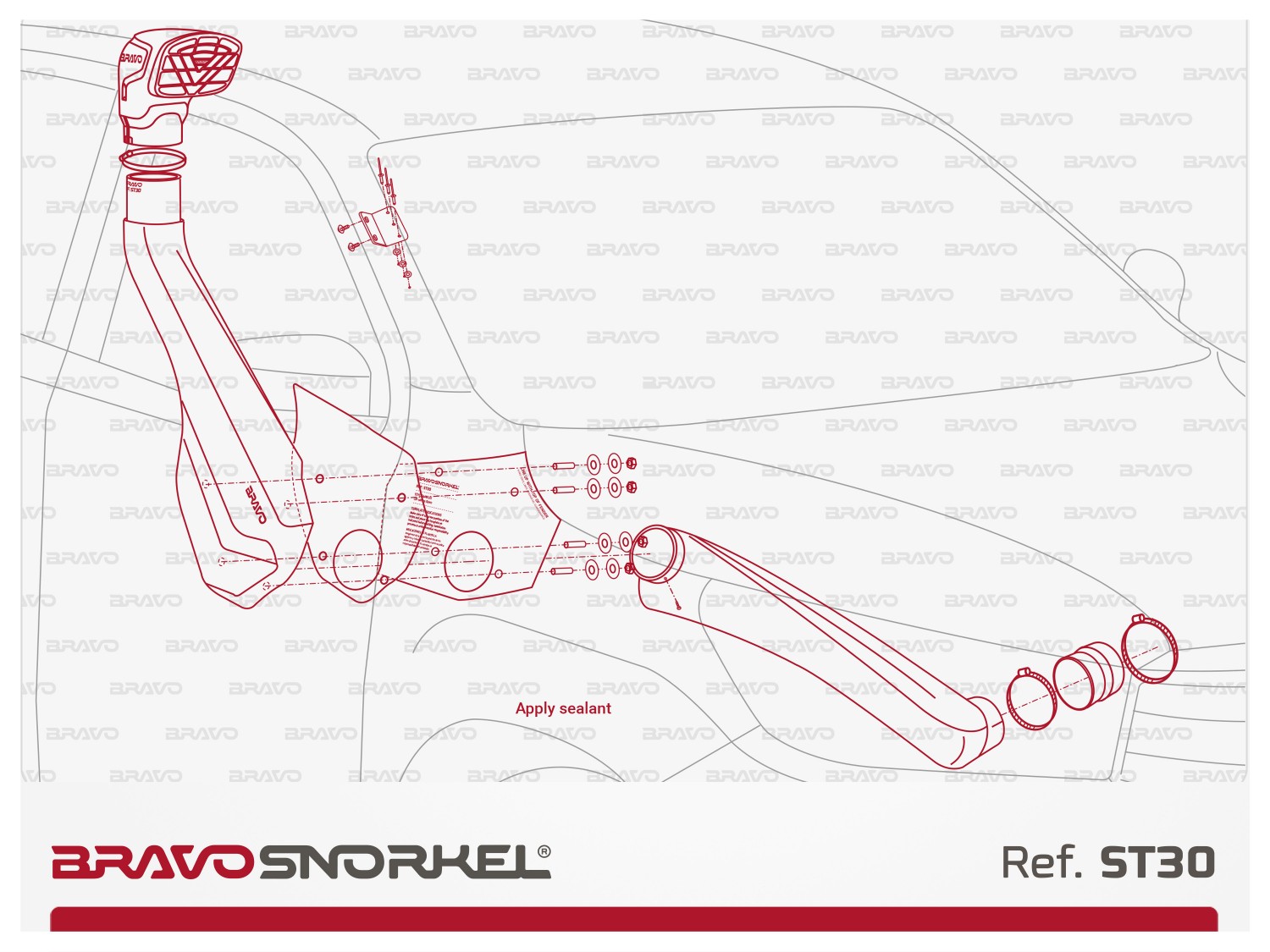 Bravo snorkel toyota hilux 126 series revo 2016 (2)