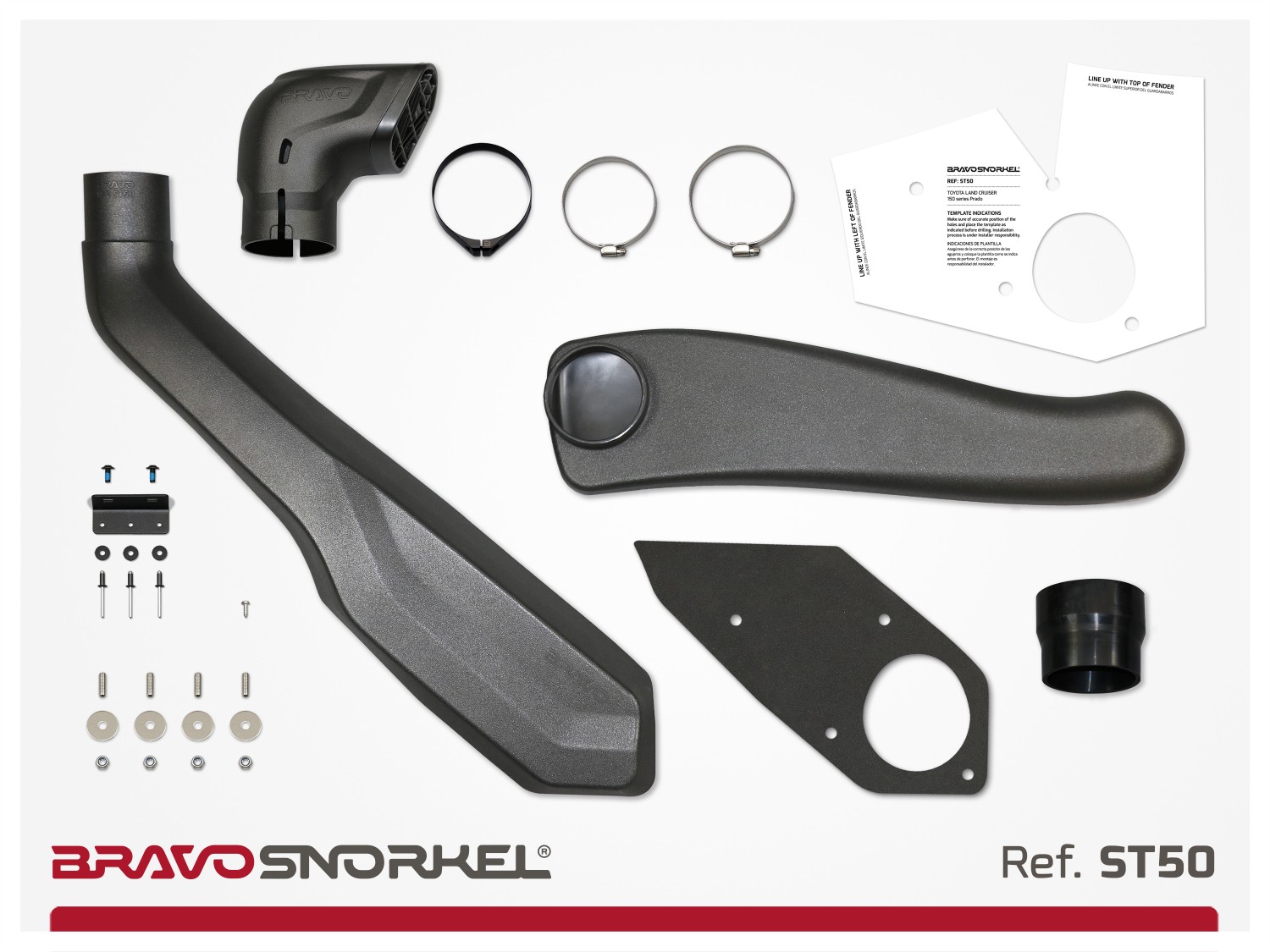 Bravo snorkel toyota land cruiser 150 series prado 2009